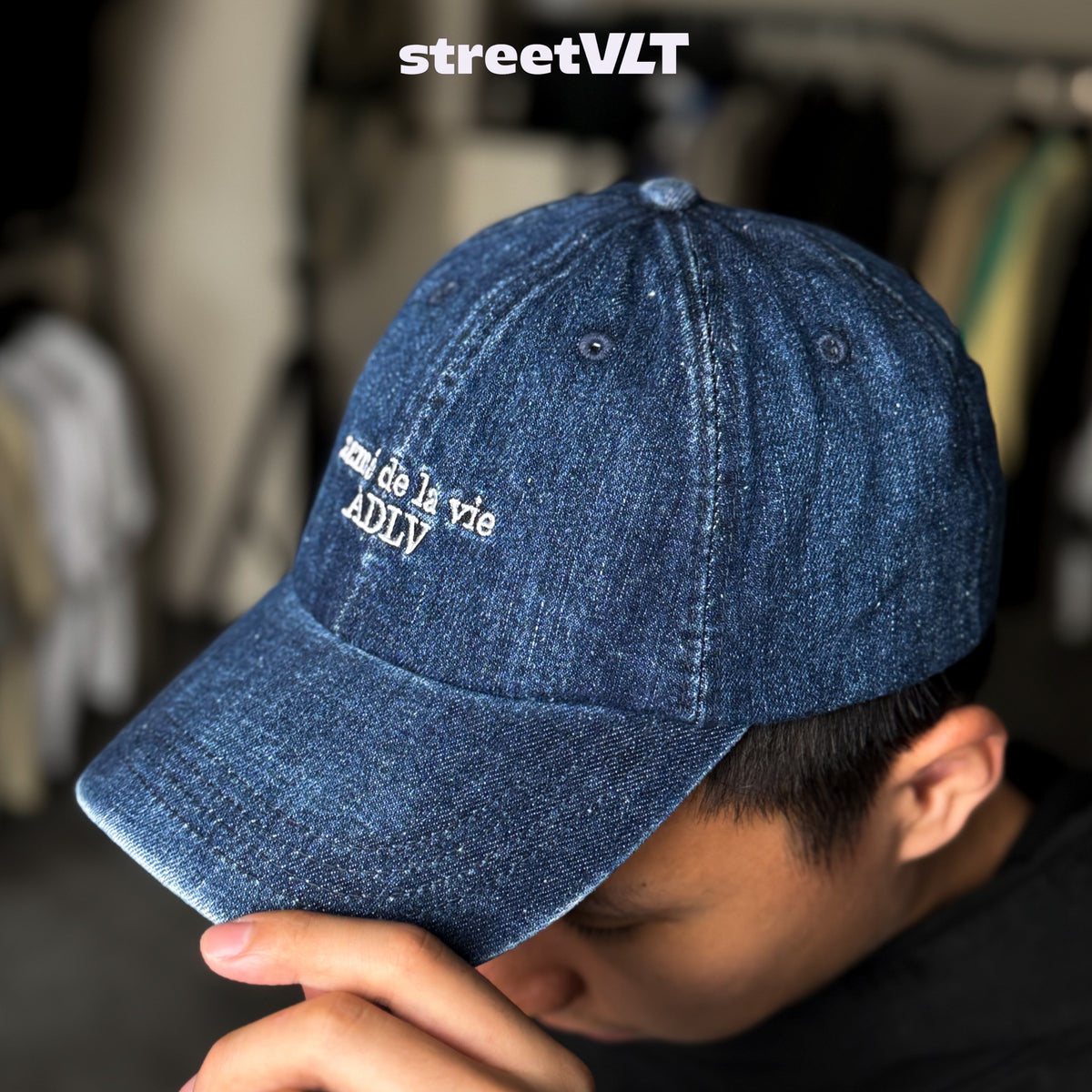 ADLV Basic Logo Season 3 Ball Cap Dark Blue Acme De La Vie