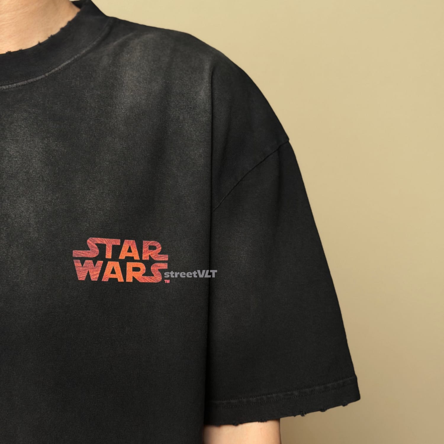 Gro Grocery X Star Wars X Hot Toys Washed Darth Vader Graphic Tee