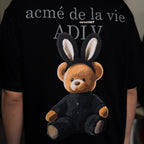 ADLV Rabbit Bear Doll Logo Short Sleeve T-Shirt  Acme De La Vie