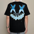 Ricky is Clown Blue Feather Floral Tear Tee