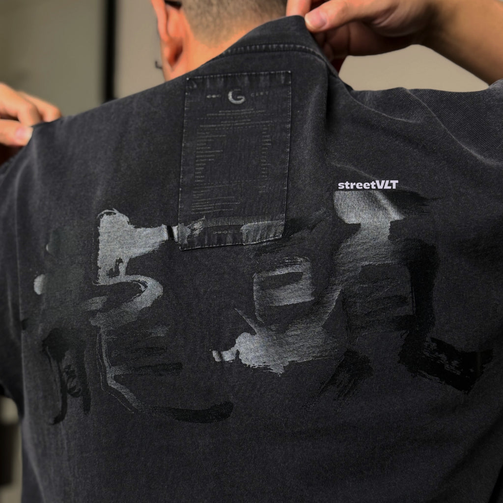 Gro Grocery x Roaring Century Washed  Graphic Invoice Tee