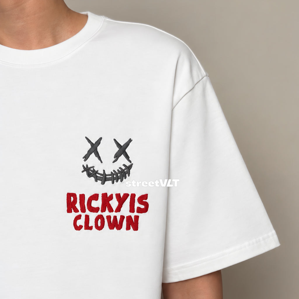 RIC Ricky is Clown Circus Embroidered Tee