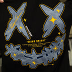 Ricky is Clown Azure Spark Blue Starburst Embroidered Tee