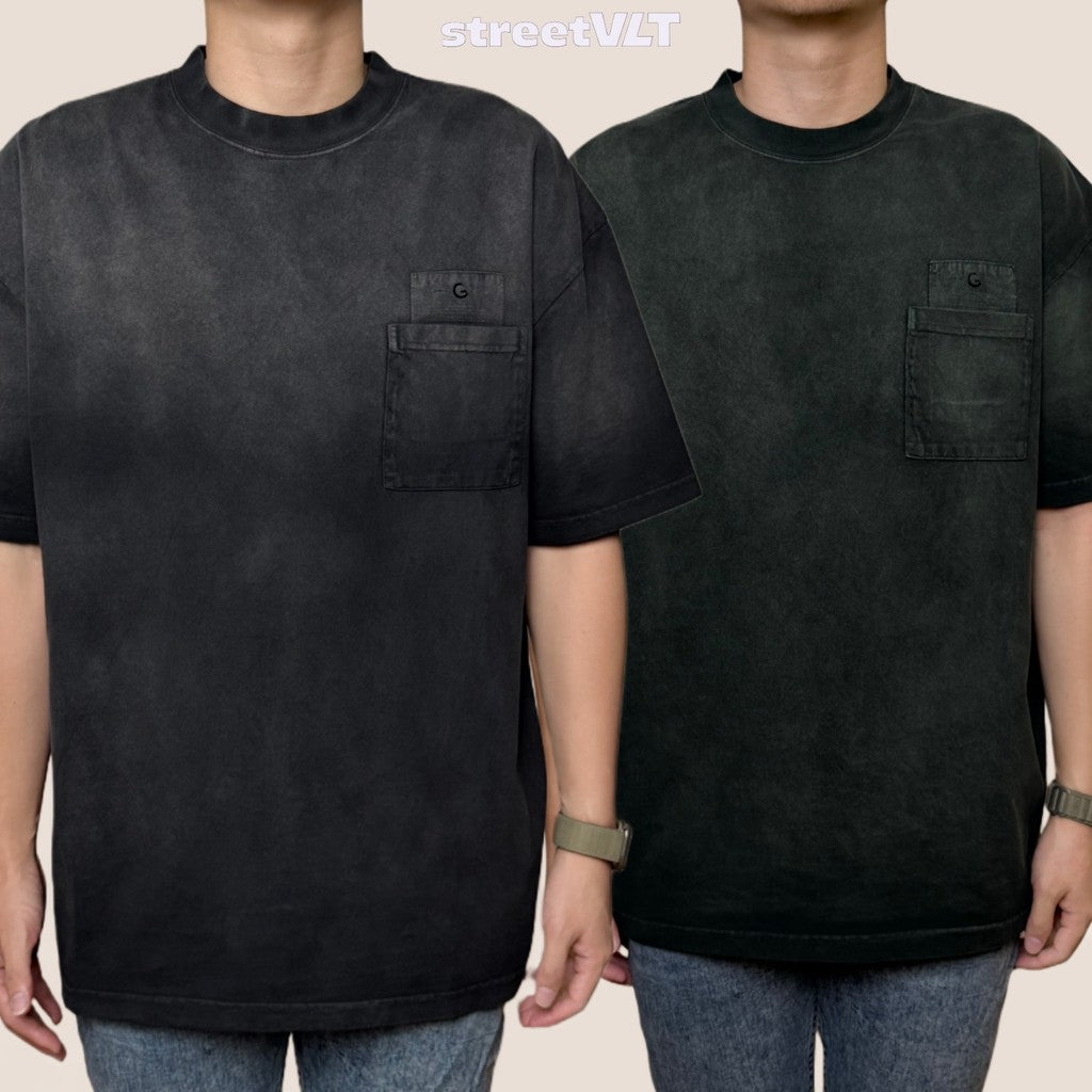 Gro Grocery Dirty Washed Invoice Pocket Tee