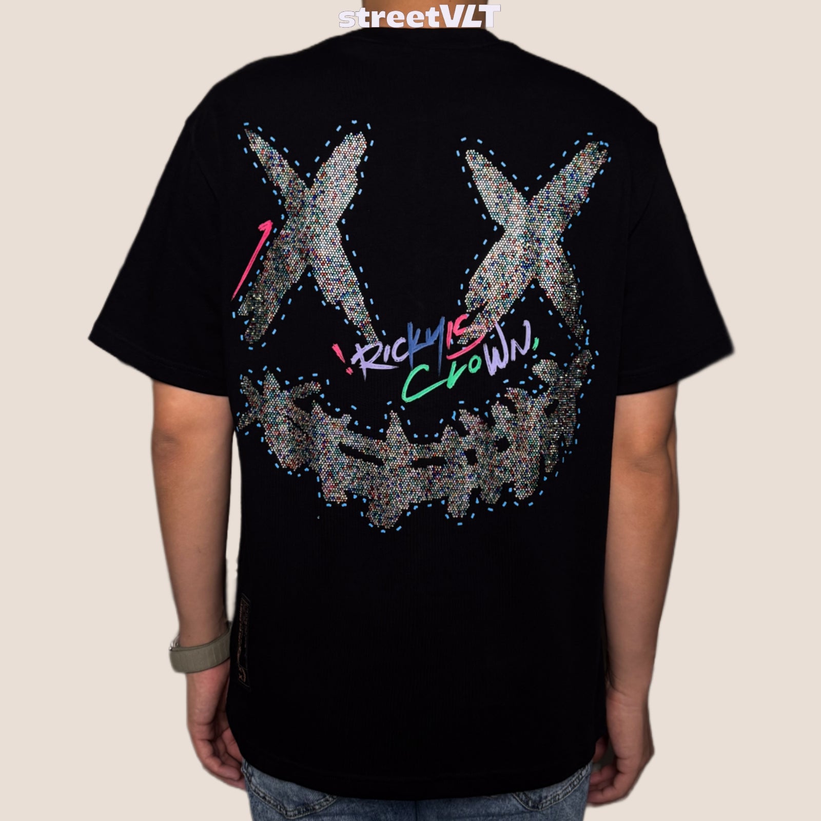 Ricky is Clown Rainbow Star Stones Tee