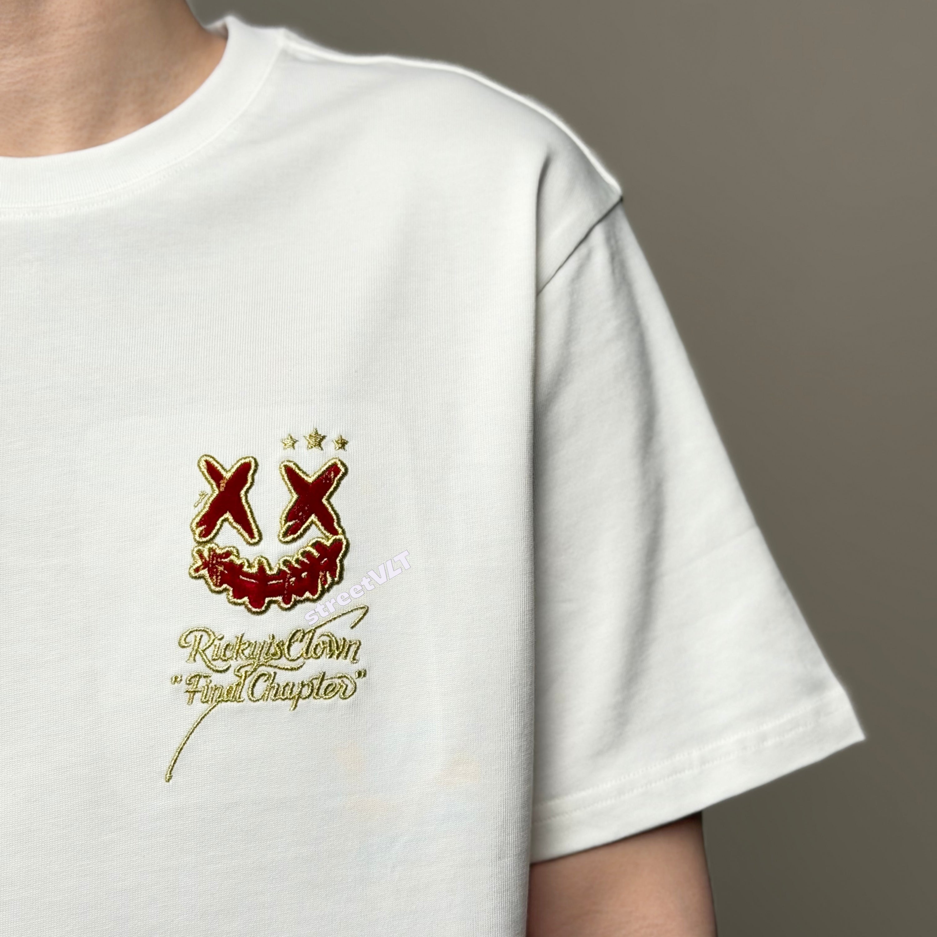 Ricky is Clown Gold Plated Burgundy Tee