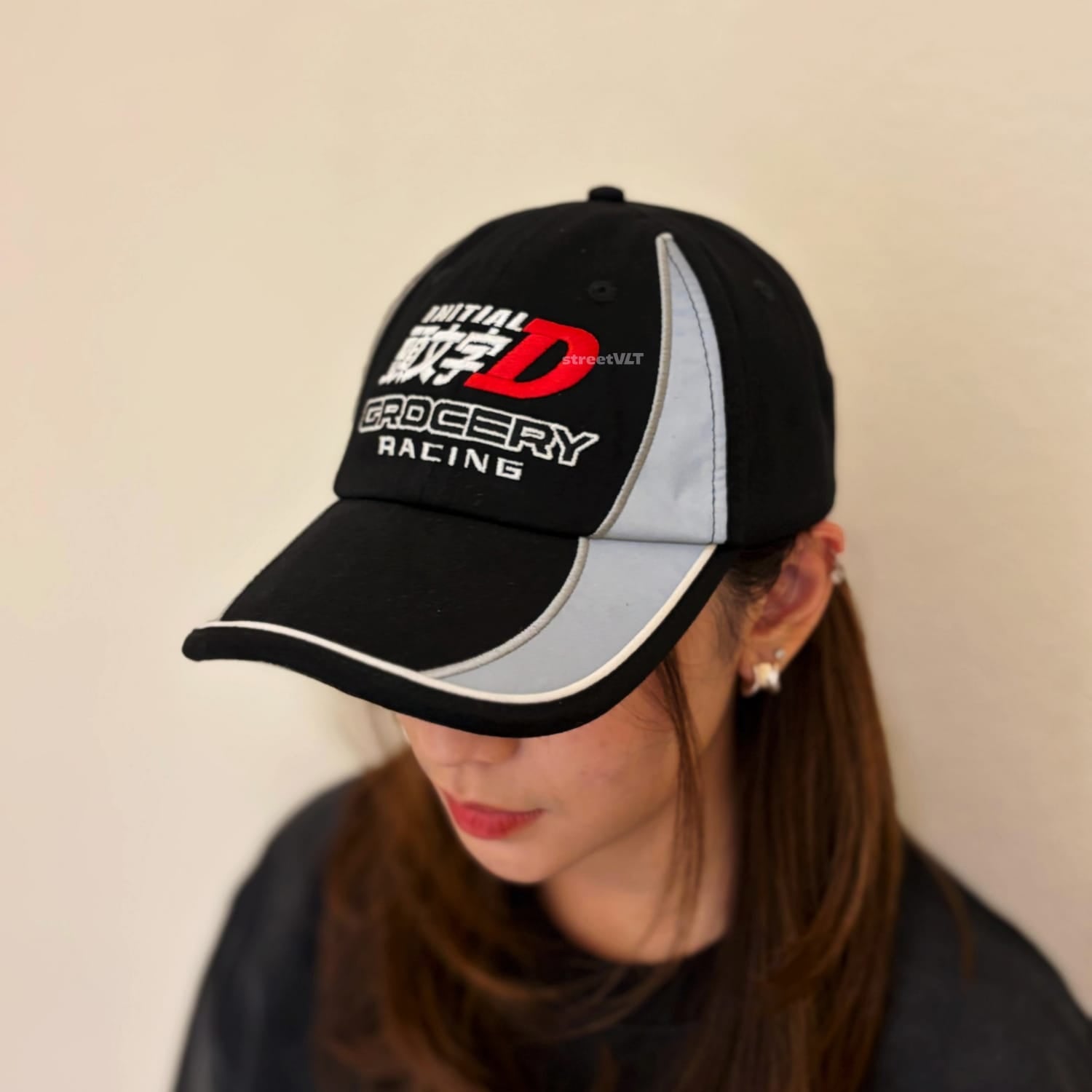 Gro Grocery Tarmac Initial D Reflective Racing Panel Cap