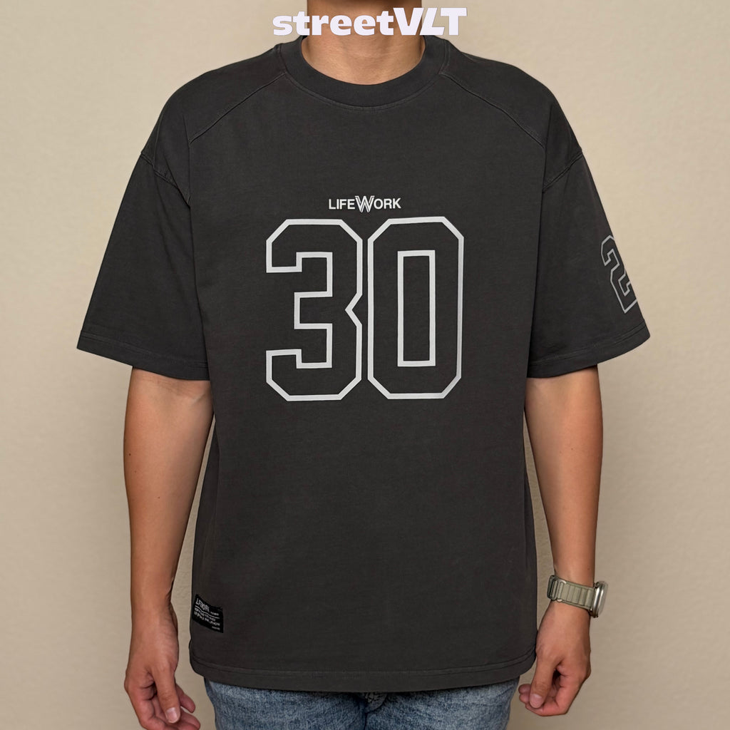 Life Work Korea Pigment Dyed Numbering Tee Lifework Original