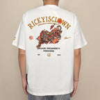 Ricky is Clown Fire Leopard Embroidered Tee