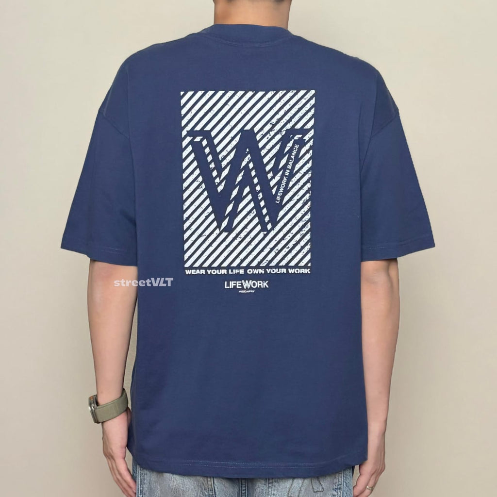 Life Work Korea Vintage Washed W Logo Tee 2
