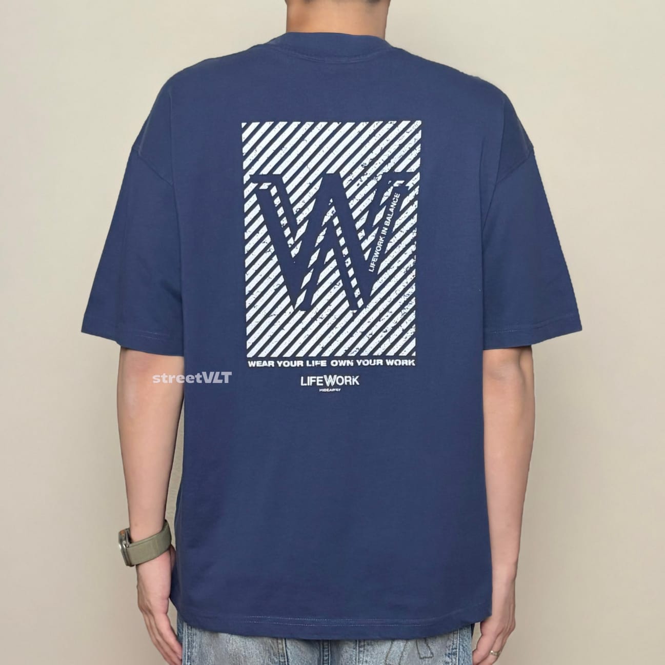 Life Work Korea Vintage Washed W Logo Tee 2