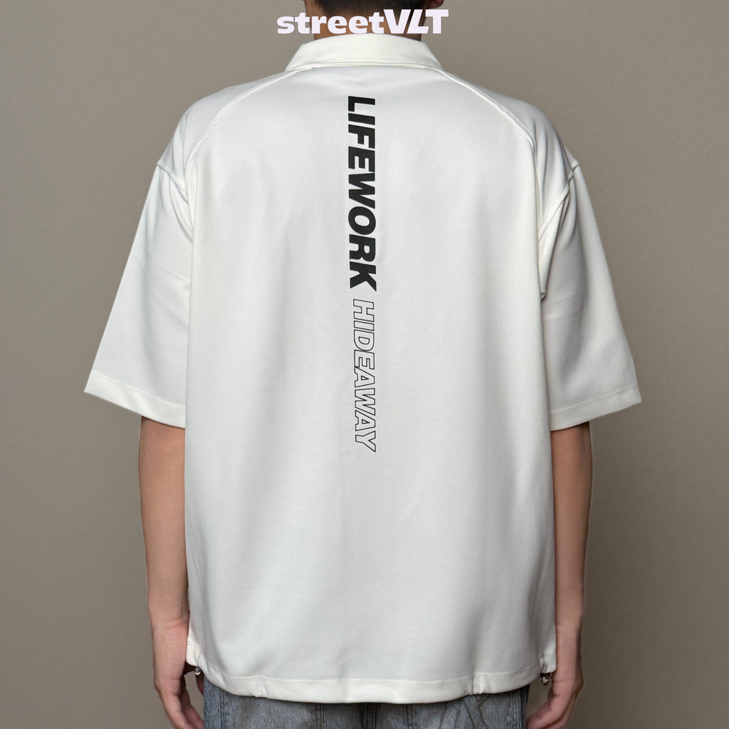 Life Work Korea One Button Polo Tee