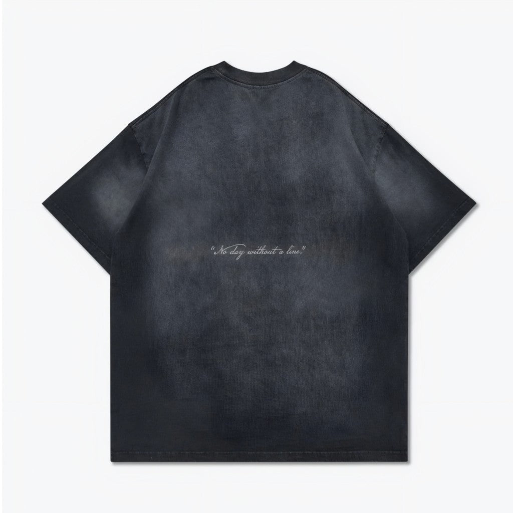 Gro Grocery Washed Beethoven Graphic Faded Tee