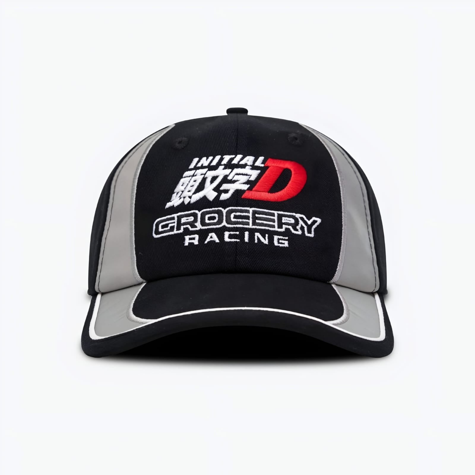 Gro Grocery Tarmac Initial D Reflective Racing Panel Cap