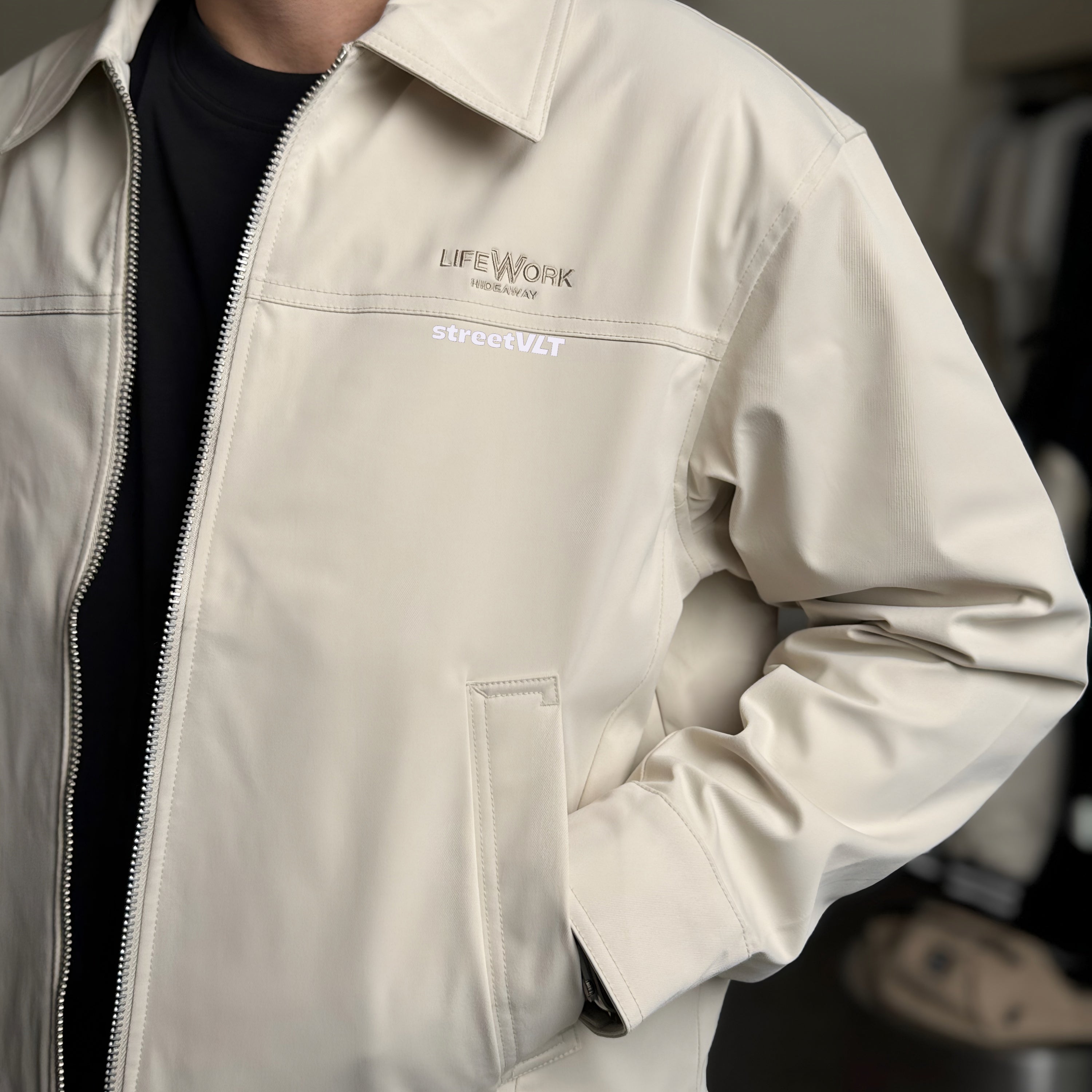 Life Work Korea Basic Collar Trucker Jacket Lifework Original
