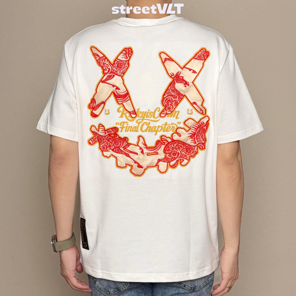 Ricky is Clown Papercut Horse Applique Embroidery Tee