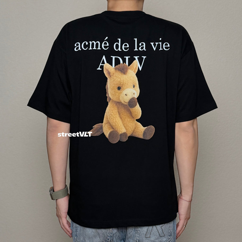 ADLV Horse Basic Logo Short Sleeve T-Shirt Acme De La Vie