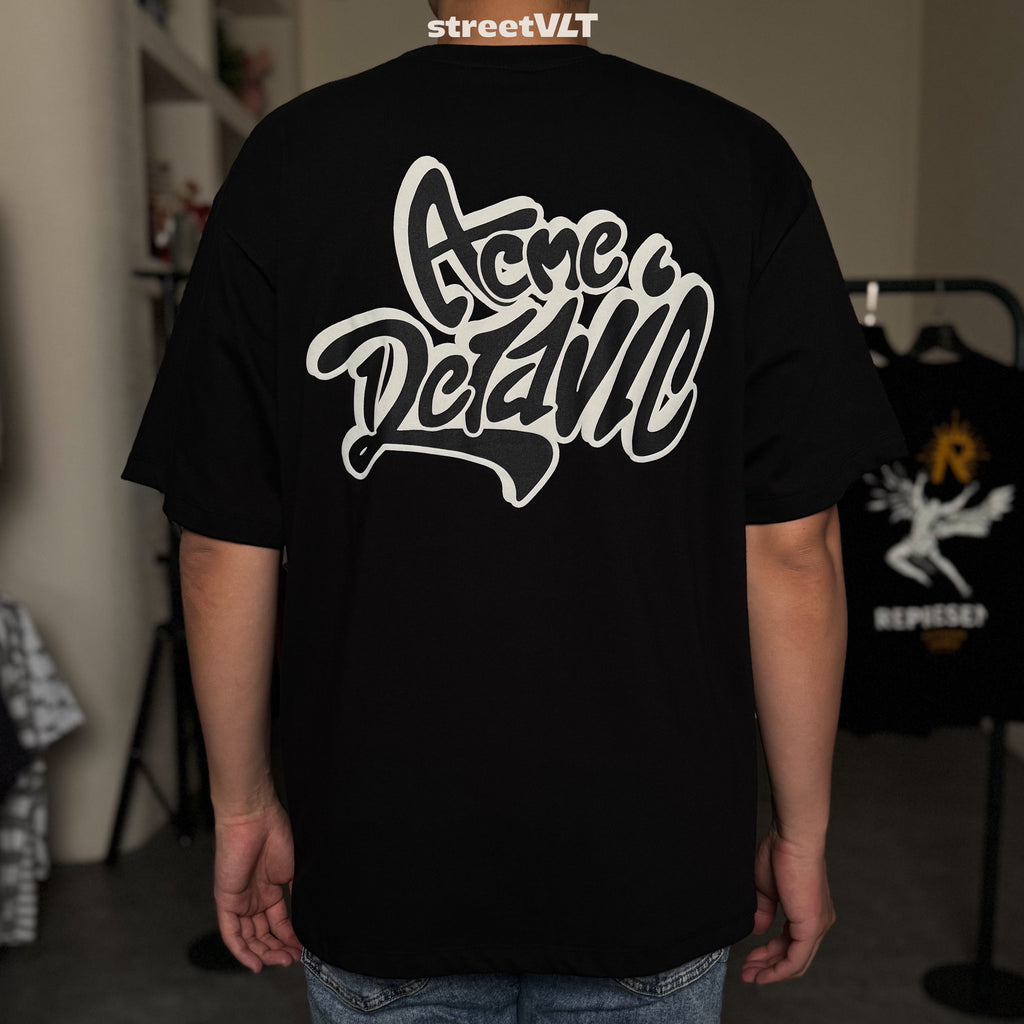 ADLV Exclusive Graffiti Font Logo Short Sleeve T-Shirt Acme De La Vie