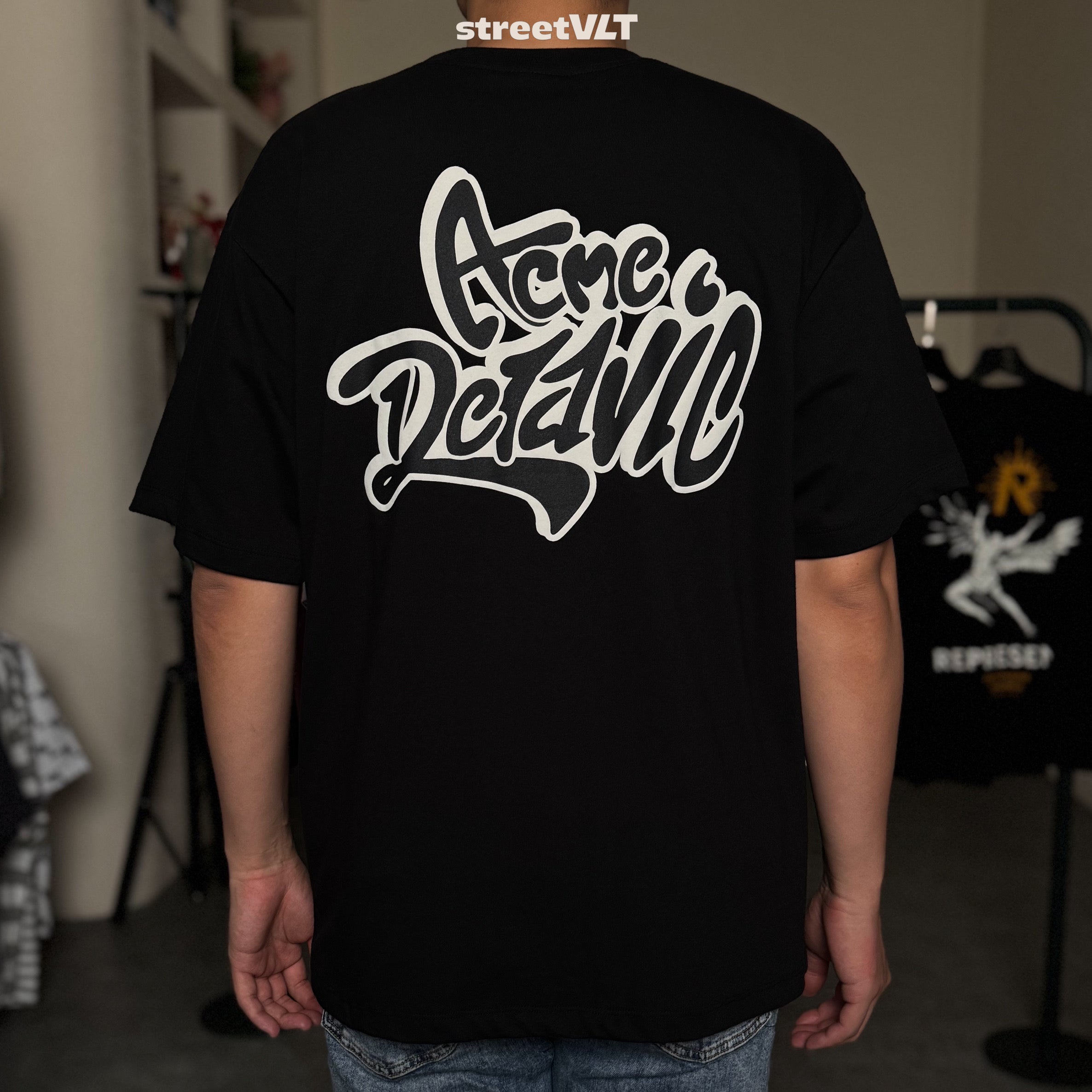 ADLV Exclusive Graffiti Font Logo Short Sleeve T-Shirt Acme De La Vie