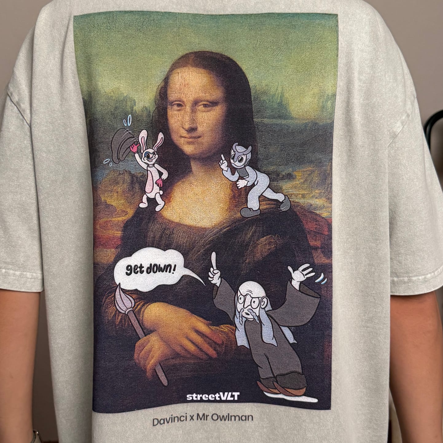 Gro Grocery X Mr. Owlman & Friend Mona Lisa Tee