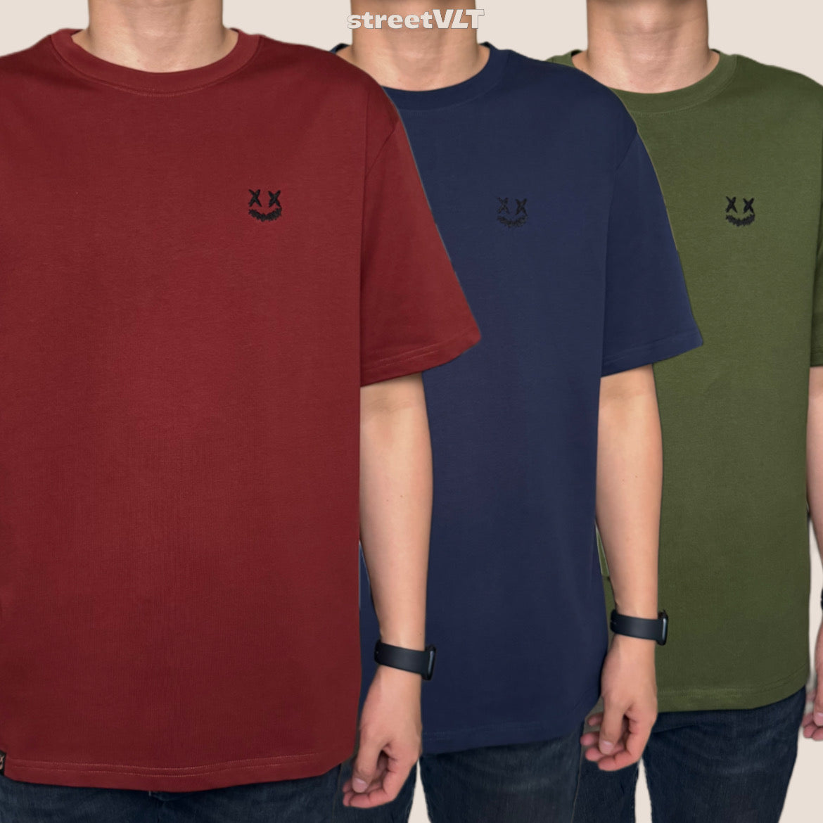 Ricky is Clown Basic Rip Simple Logo Embroidered Tee