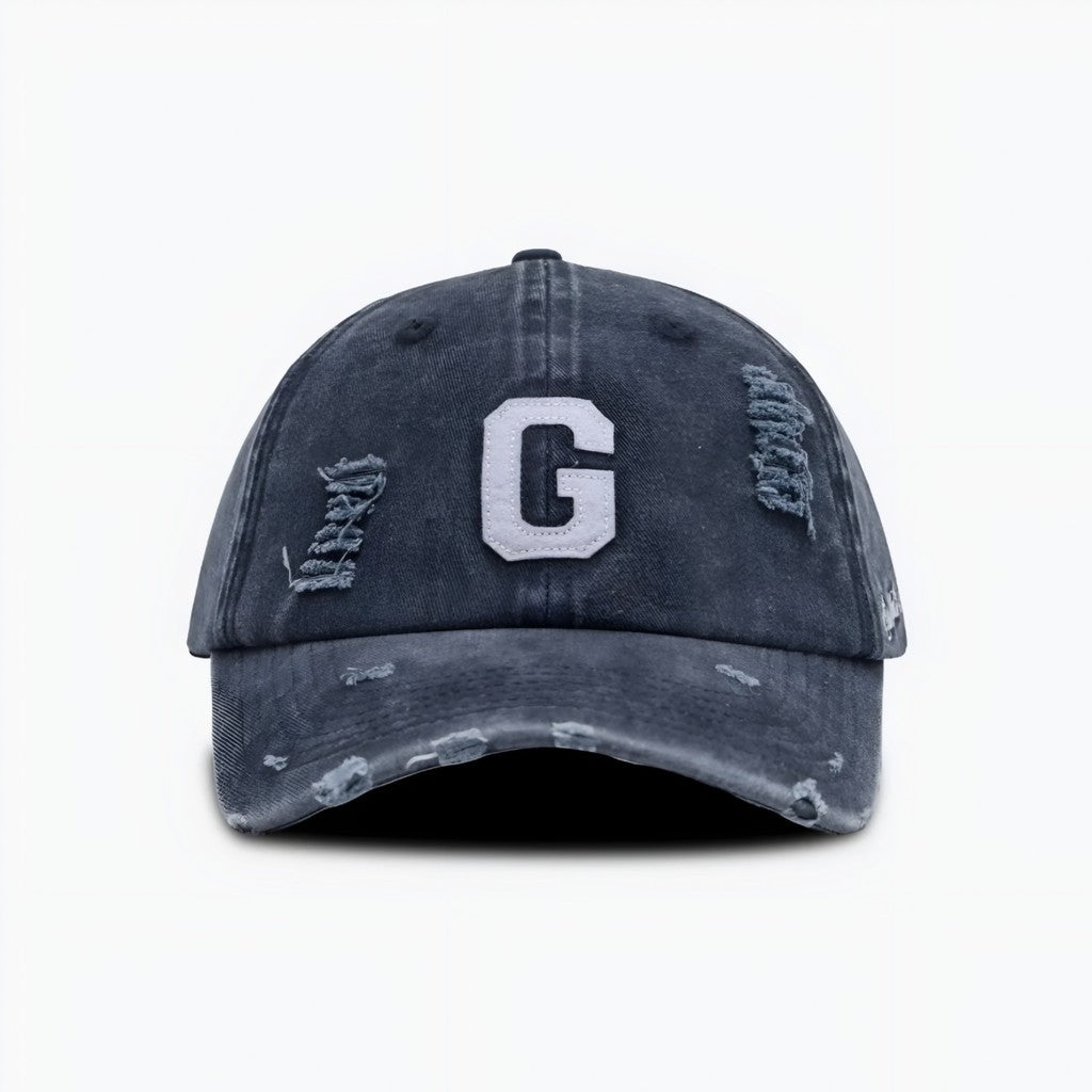 Gro Grocery G Logo Vintage Distressed Cap