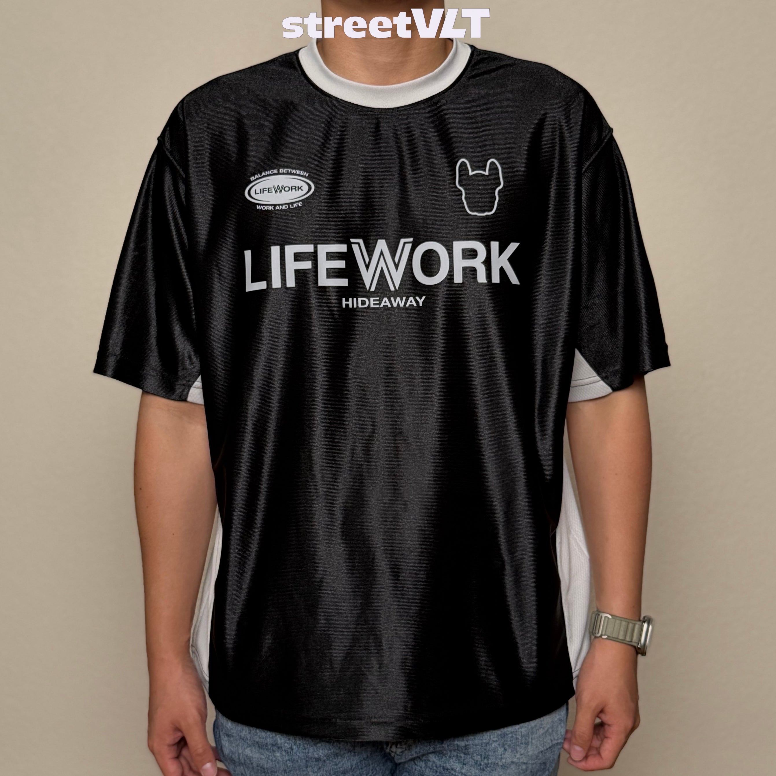 Life Work Korea Blockcore Cyba Color Block Tee