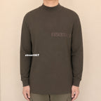 Essentials Off Black Long Sleeve Crewneck Tee
