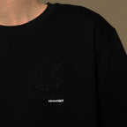 Ricky is Clown Black Mamba Diablo Snakeskin Embroidery Black Tee