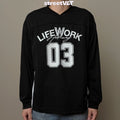 Life Work Korea Mesh block V-neck Jersey Tee