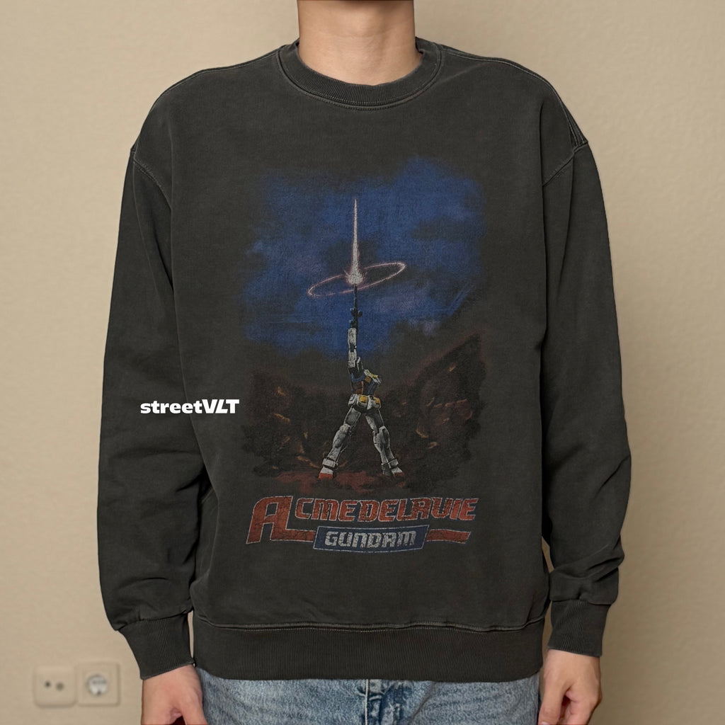 ADLV Mobile Suit Gundam Last Shooting Pigment Washing Sweatshirt Acme De La Vie