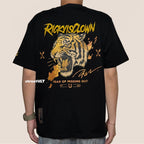 Ricky is Clown Golden Tiger Roar Embroidered Tee