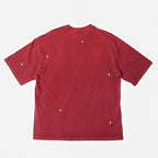 Doubleback Ripped Pocket Oversized Washed Red Tee