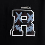 Ricky is Clown Shadow Claw Leopard Embroidered Leather Tee
