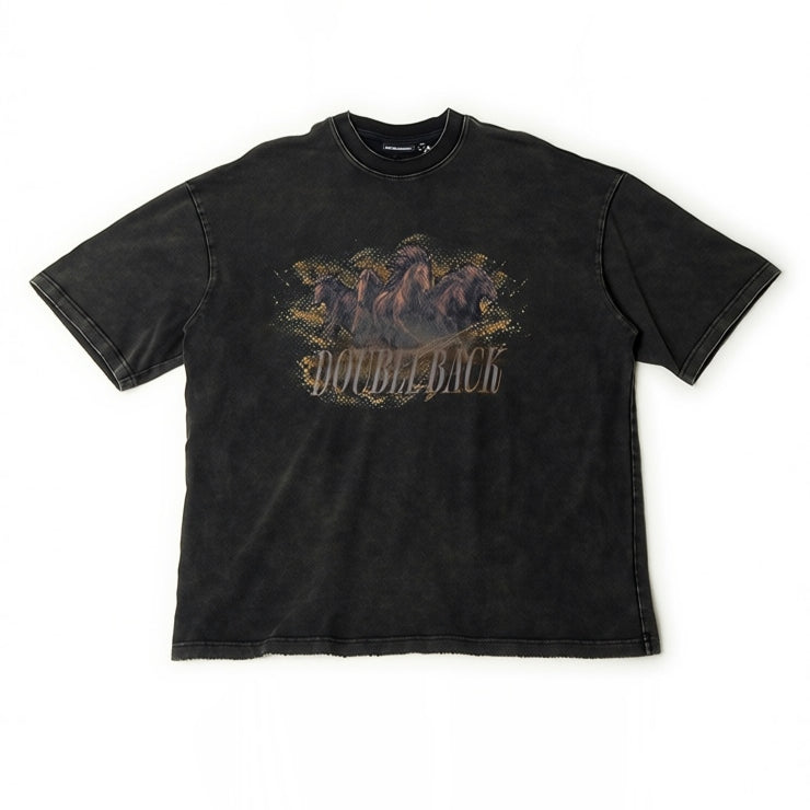 Doubleback Running Horse Oversized Tee