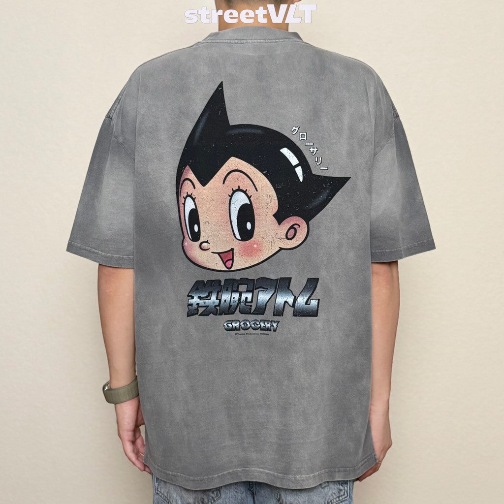 Gro Grocery  X Toy Qube Astro Boy Big Head Tee