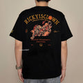 Ricky is Clown Fire Leopard Embroidered Tee
